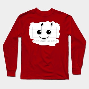 Music Smile Long Sleeve T-Shirt